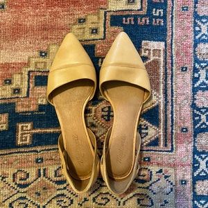 MADEWELL | The D'Orsay Warm Sand Leather Flat size 7